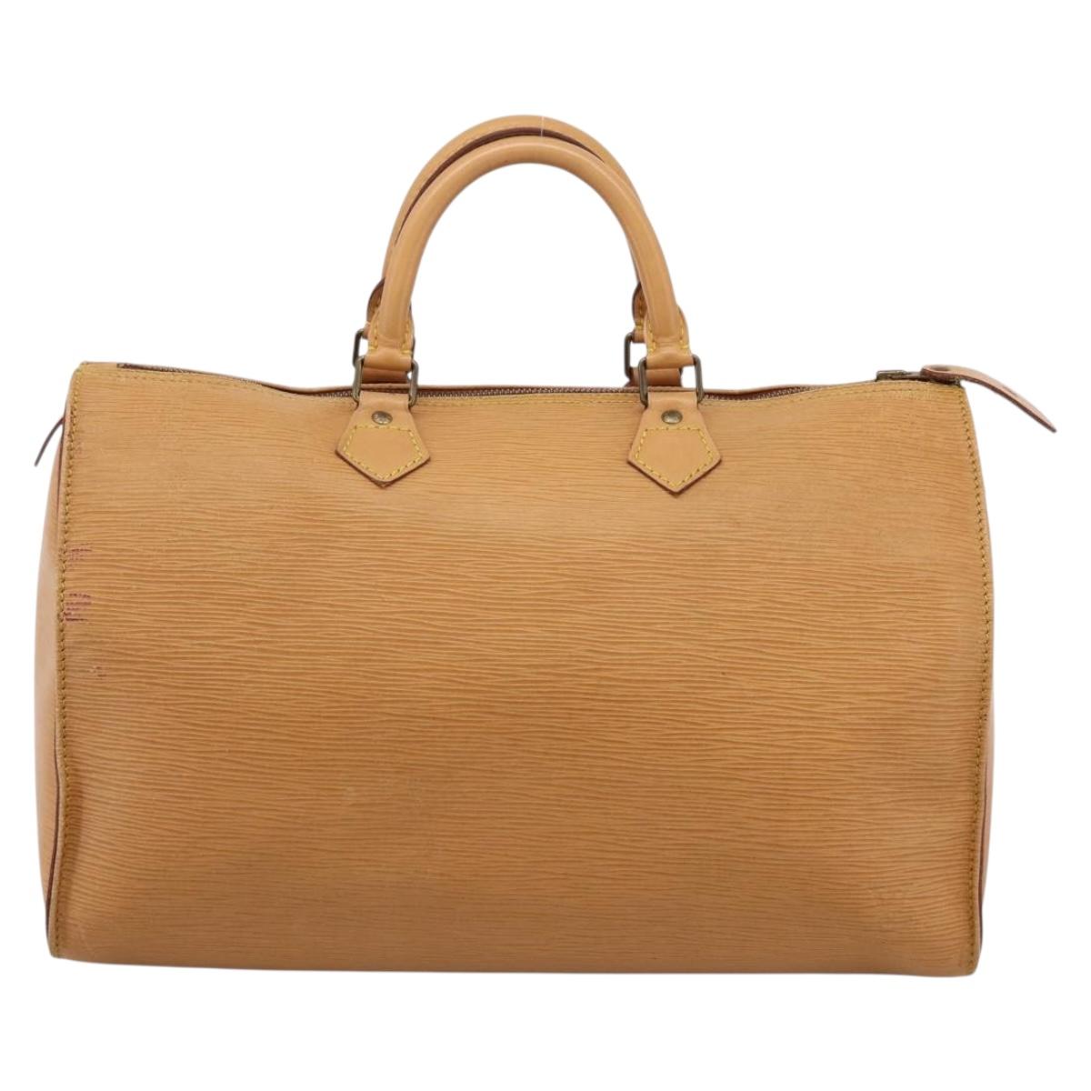 LOUIS VUITTON Epi Speedy 35 Hand Bag Zipangu Gold LV Auth 206327