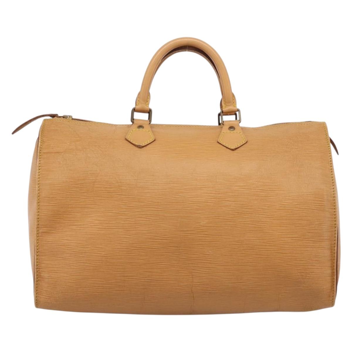 LOUIS VUITTON Epi Speedy 35 Hand Bag Zipangu Gold LV Auth 206327