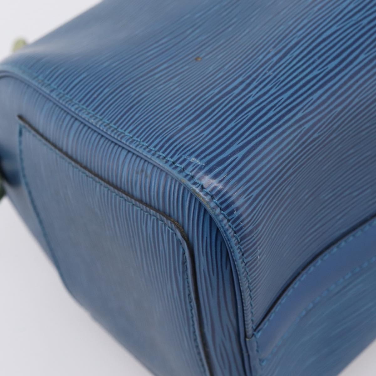 LOUIS VUITTON Epi Speedy 25 Hand Bag Toledo Blue M43015 LV Auth 206328