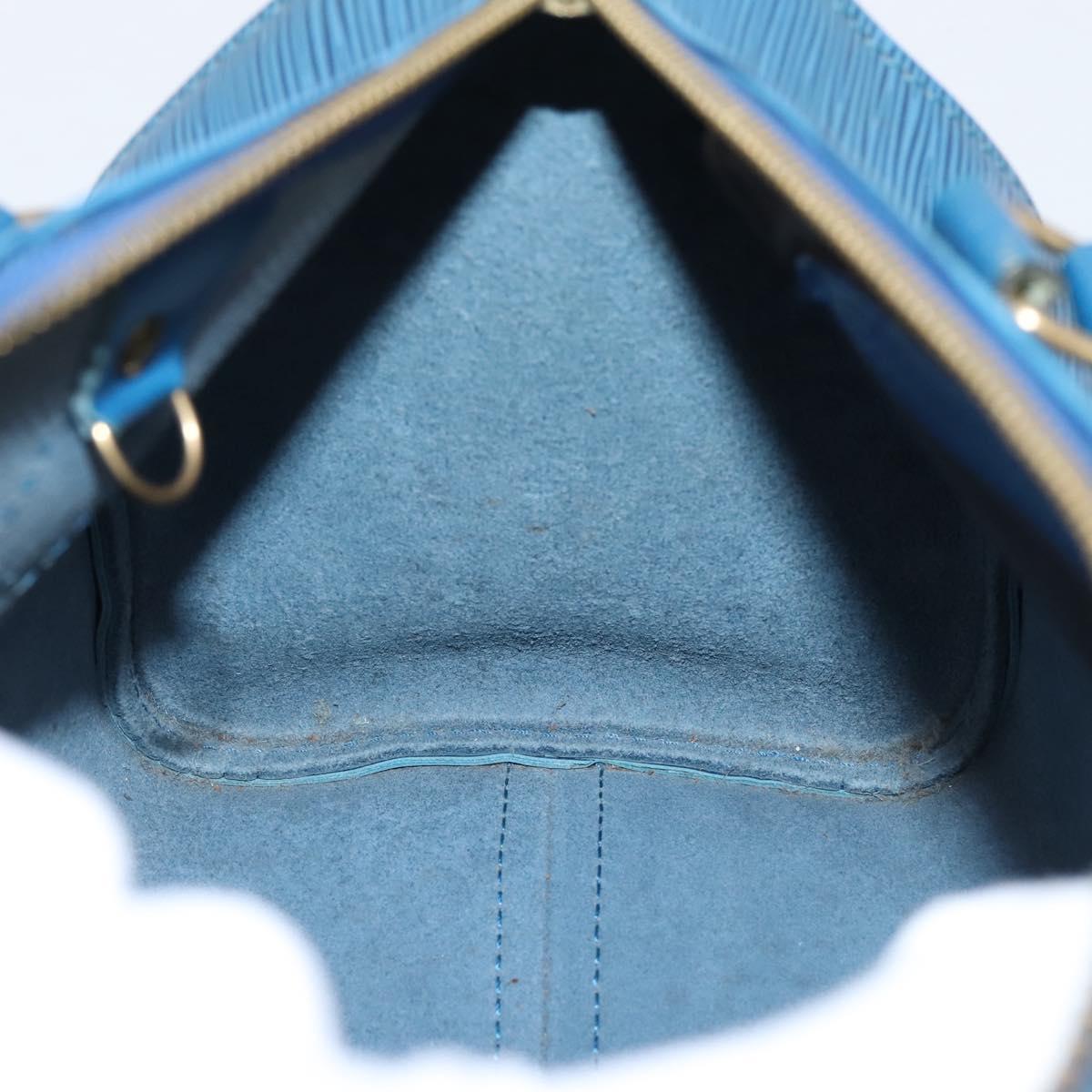 LOUIS VUITTON Epi Speedy 25 Hand Bag Toledo Blue M43015 LV Auth 206328
