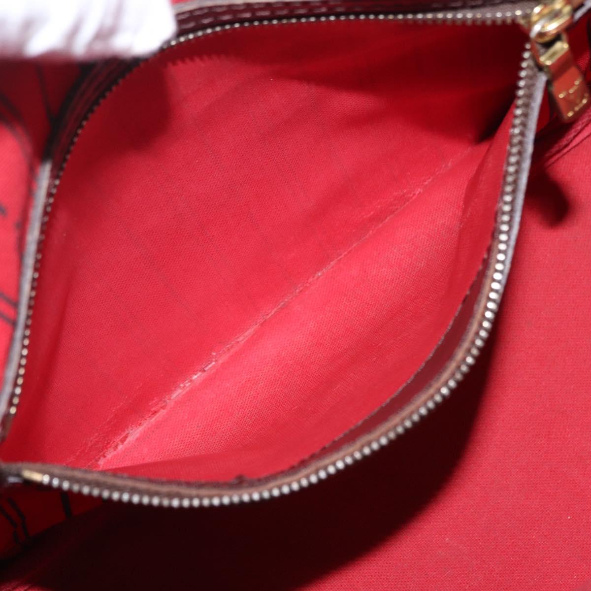 LOUIS VUITTON Damier Ebene Neverfull PM Tote Bag N51109 LV Auth 206336