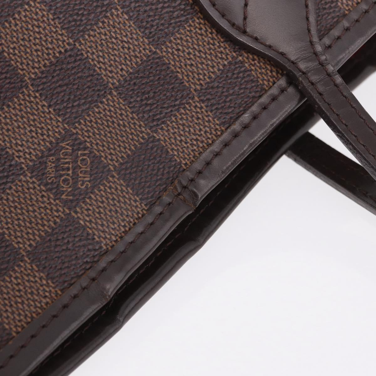 LOUIS VUITTON Damier Ebene Neverfull PM Tote Bag N51109 LV Auth 206336