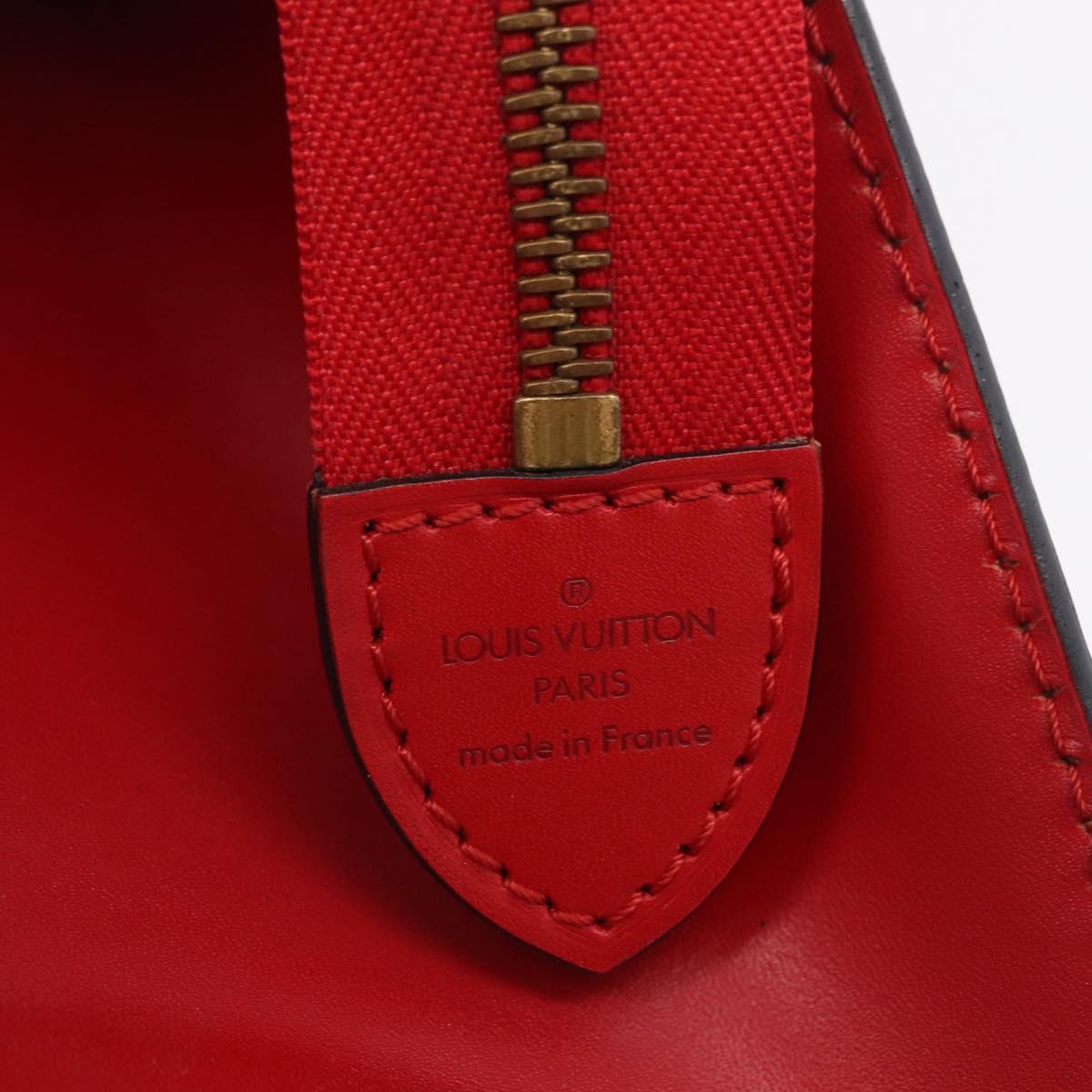 LOUIS VUITTON Epi Sac Triangle Hand Bag Red M52097 LV Auth 206342