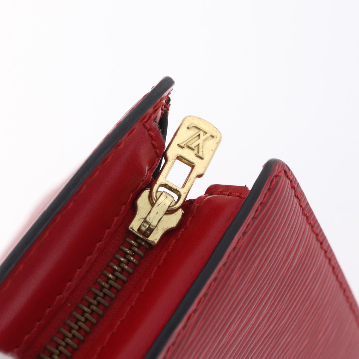 LOUIS VUITTON Epi Sac Triangle Hand Bag Red M52097 LV Auth 206342