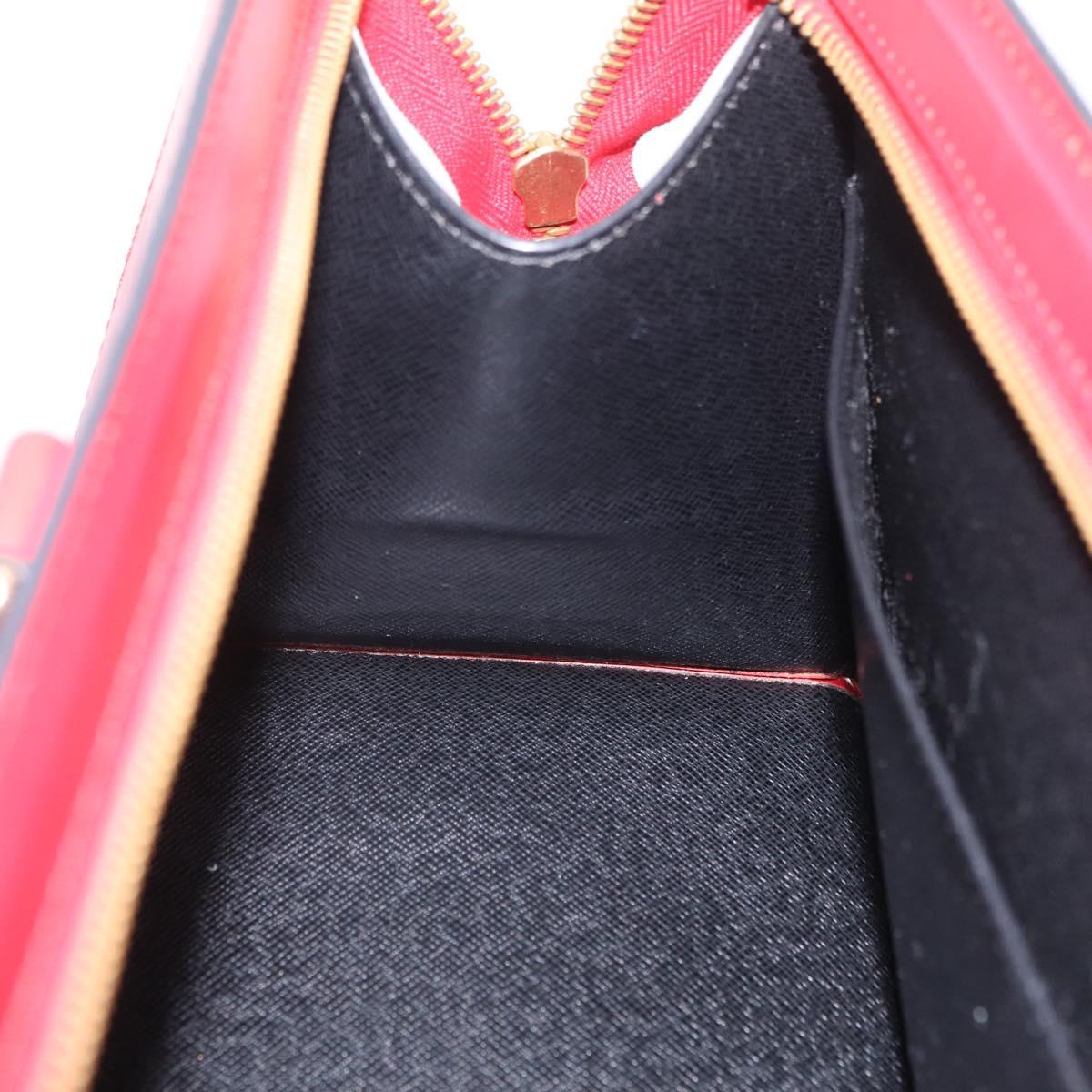 LOUIS VUITTON Epi Sac Triangle Hand Bag Red M52097 LV Auth 206342