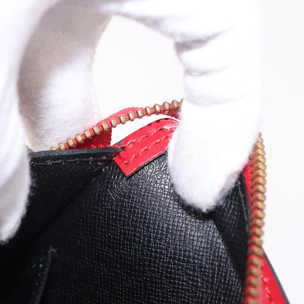 LOUIS VUITTON Epi Sac Triangle Hand Bag Red M52097 LV Auth 206342