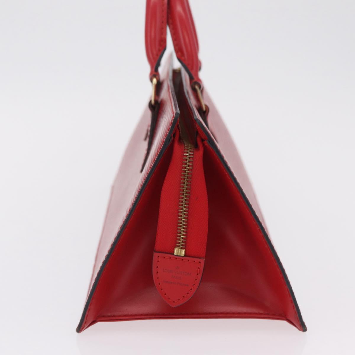 LOUIS VUITTON Epi Sac Triangle Hand Bag Red M52097 LV Auth 206342