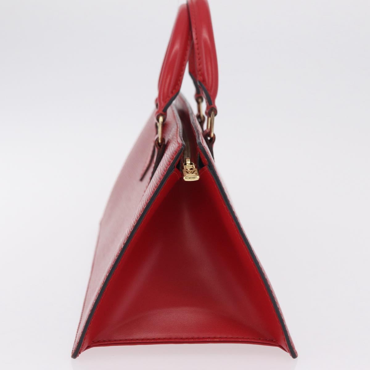 LOUIS VUITTON Epi Sac Triangle Hand Bag Red M52097 LV Auth 206342