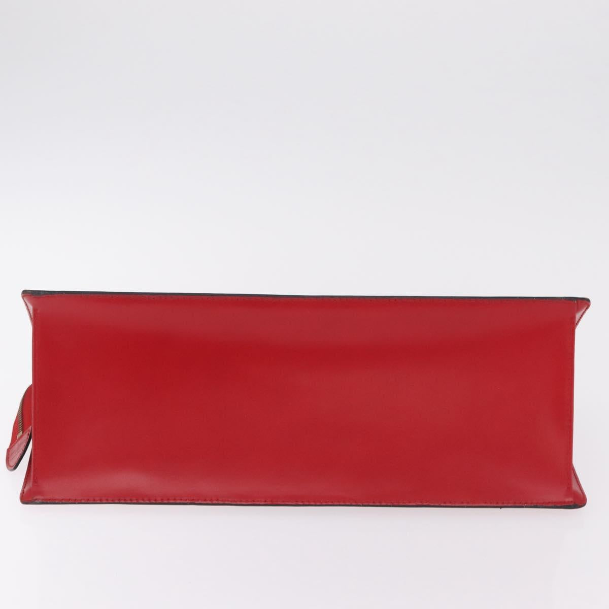 LOUIS VUITTON Epi Sac Triangle Hand Bag Red M52097 LV Auth 206342