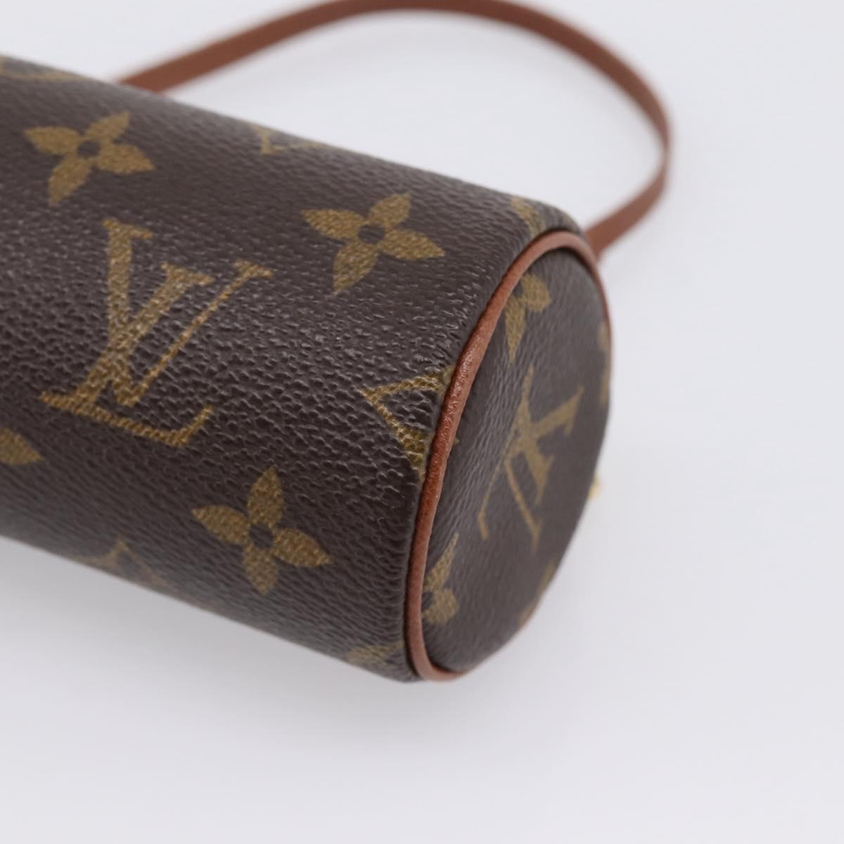 LOUIS VUITTON Monogram Papillon Pouch Pouch LV Auth 206345