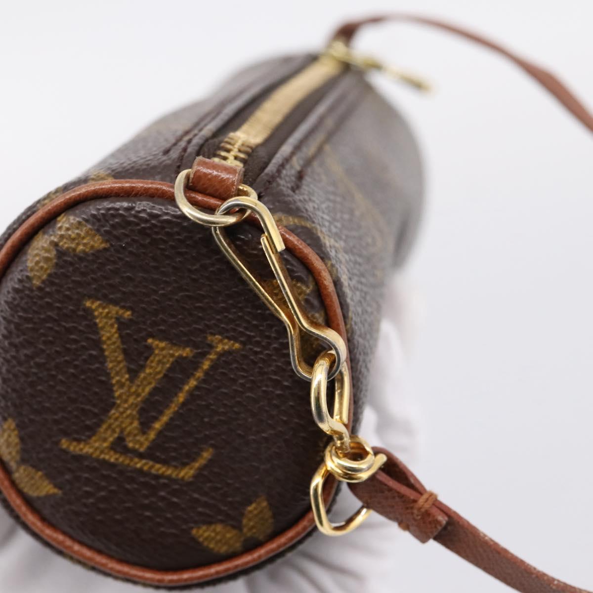 LOUIS VUITTON Monogram Papillon Pouch Pouch LV Auth 206345