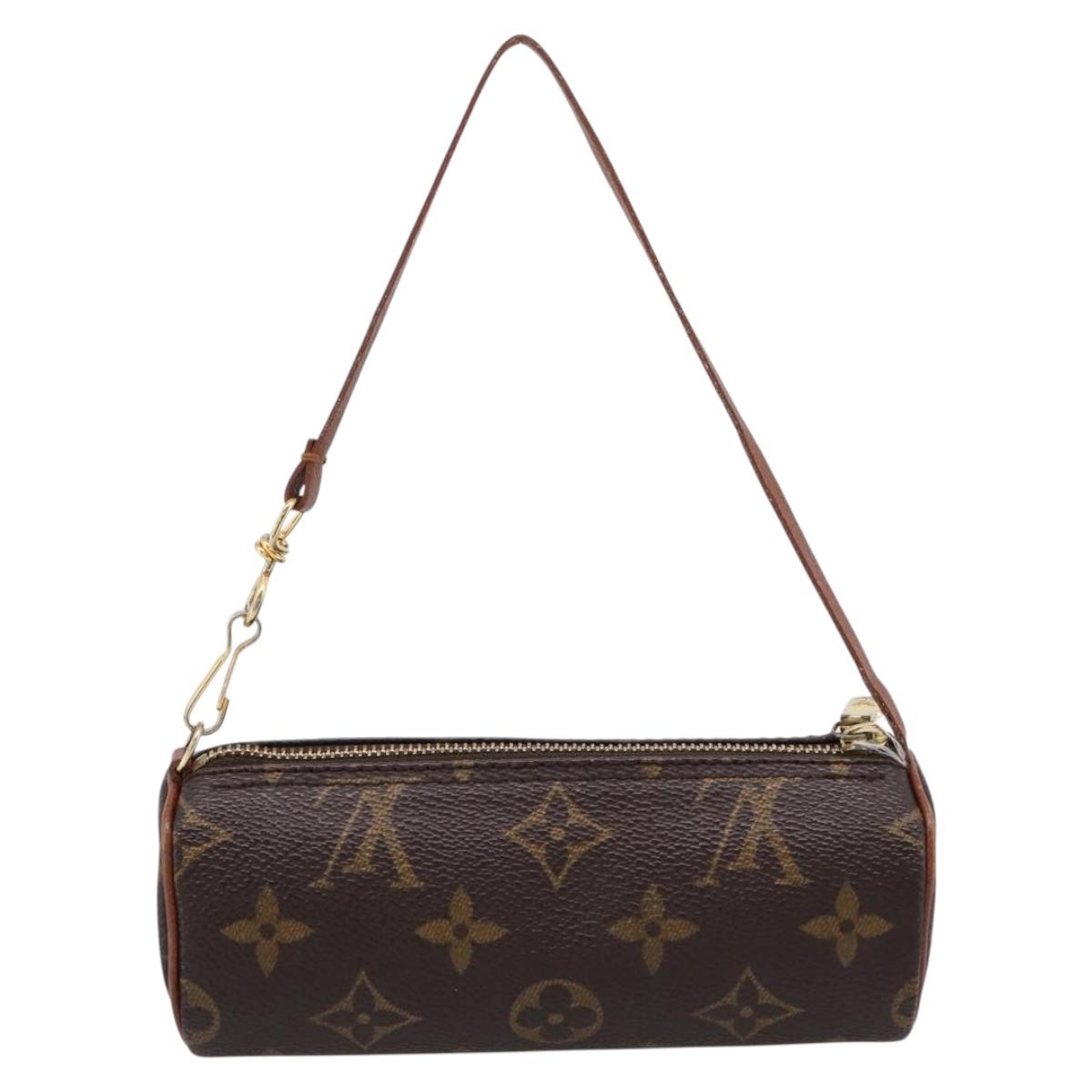 LOUIS VUITTON Monogram Papillon Pouch Pouch LV Auth 206345