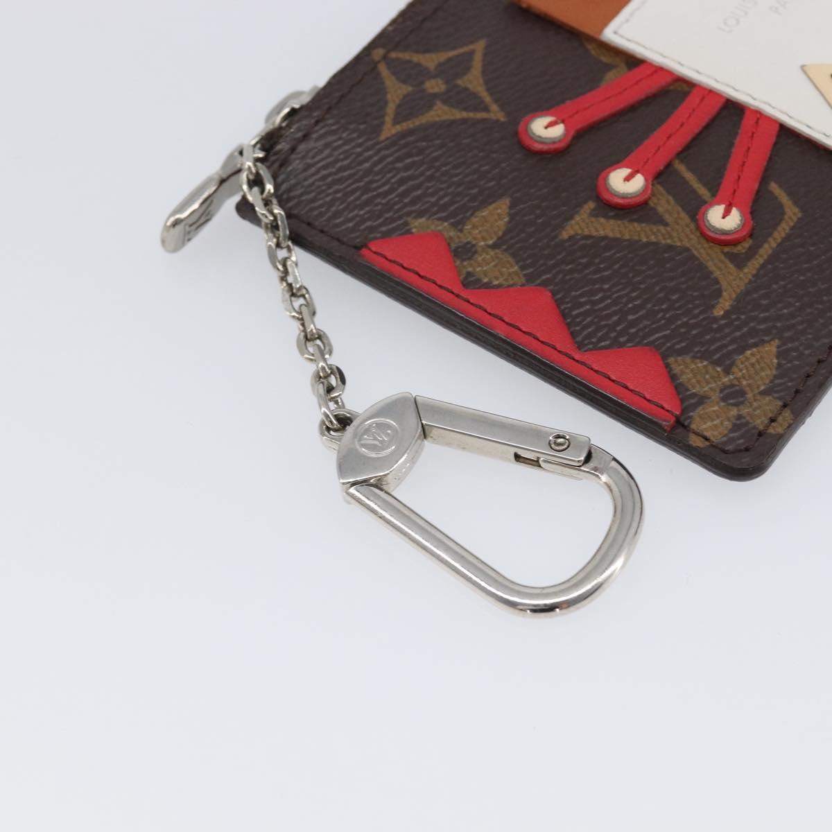 LOUIS VUITTON Monogram Pochette Cles Coin Purse Tribal Mask M60213 Auth 206347M