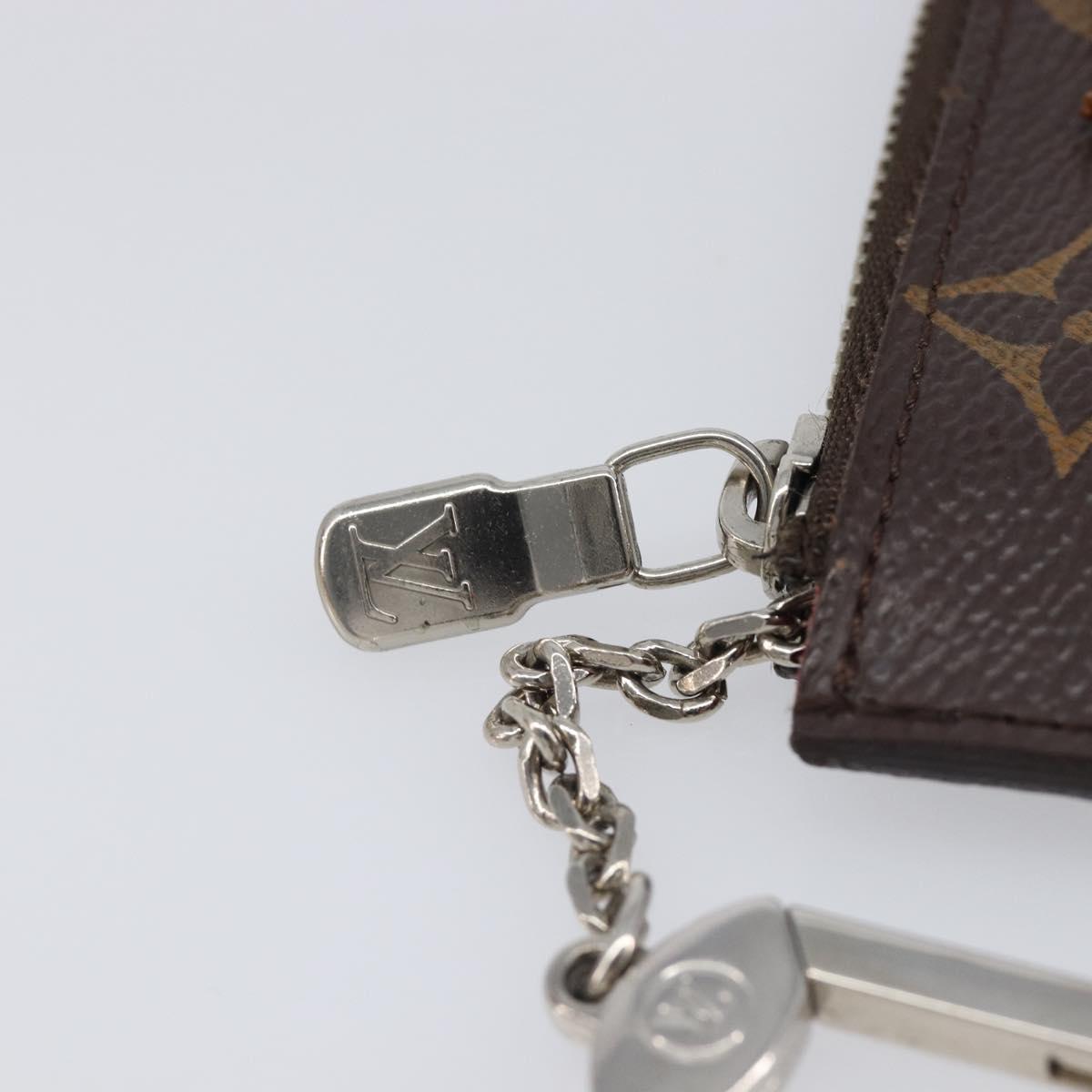 LOUIS VUITTON Monogram Pochette Cles Coin Purse Tribal Mask M60213 Auth 206347M