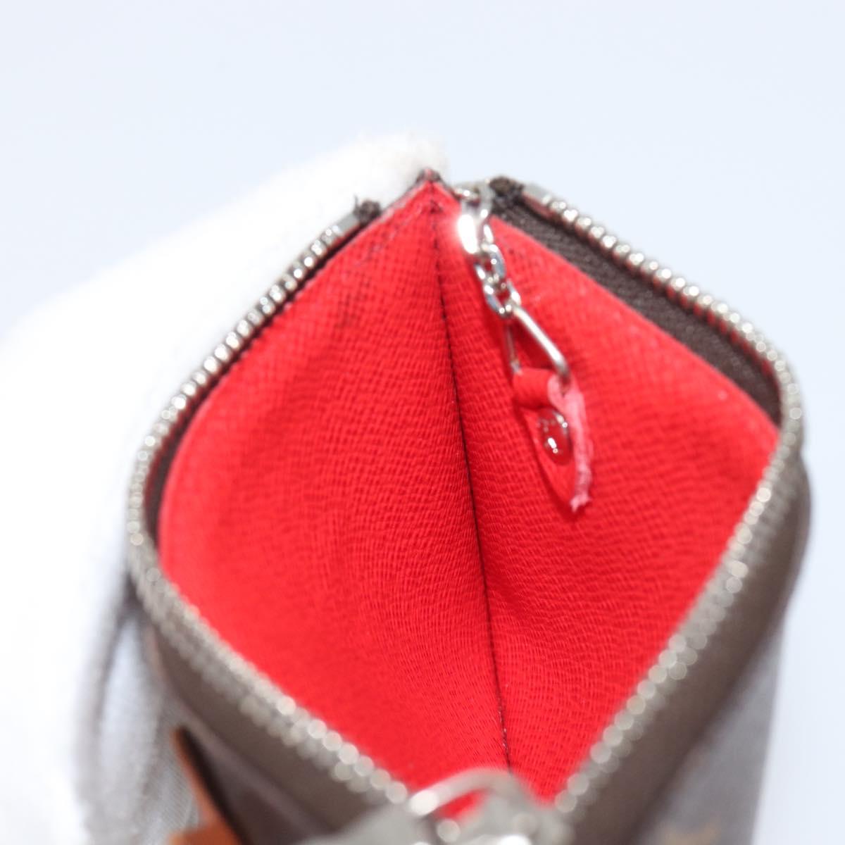 LOUIS VUITTON Monogram Pochette Cles Coin Purse Tribal Mask M60213 Auth 206347M