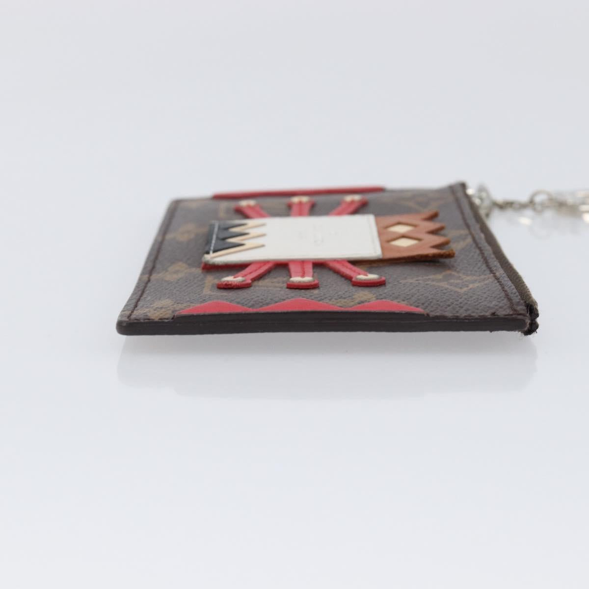 LOUIS VUITTON Monogram Pochette Cles Coin Purse Tribal Mask M60213 Auth 206347M