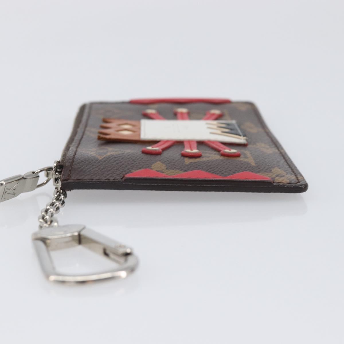 LOUIS VUITTON Monogram Pochette Cles Coin Purse Tribal Mask M60213 Auth 206347M