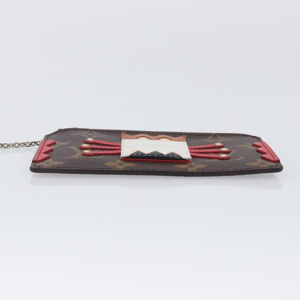 LOUIS VUITTON Monogram Pochette Cles Coin Purse Tribal Mask M60213 Auth 206347M