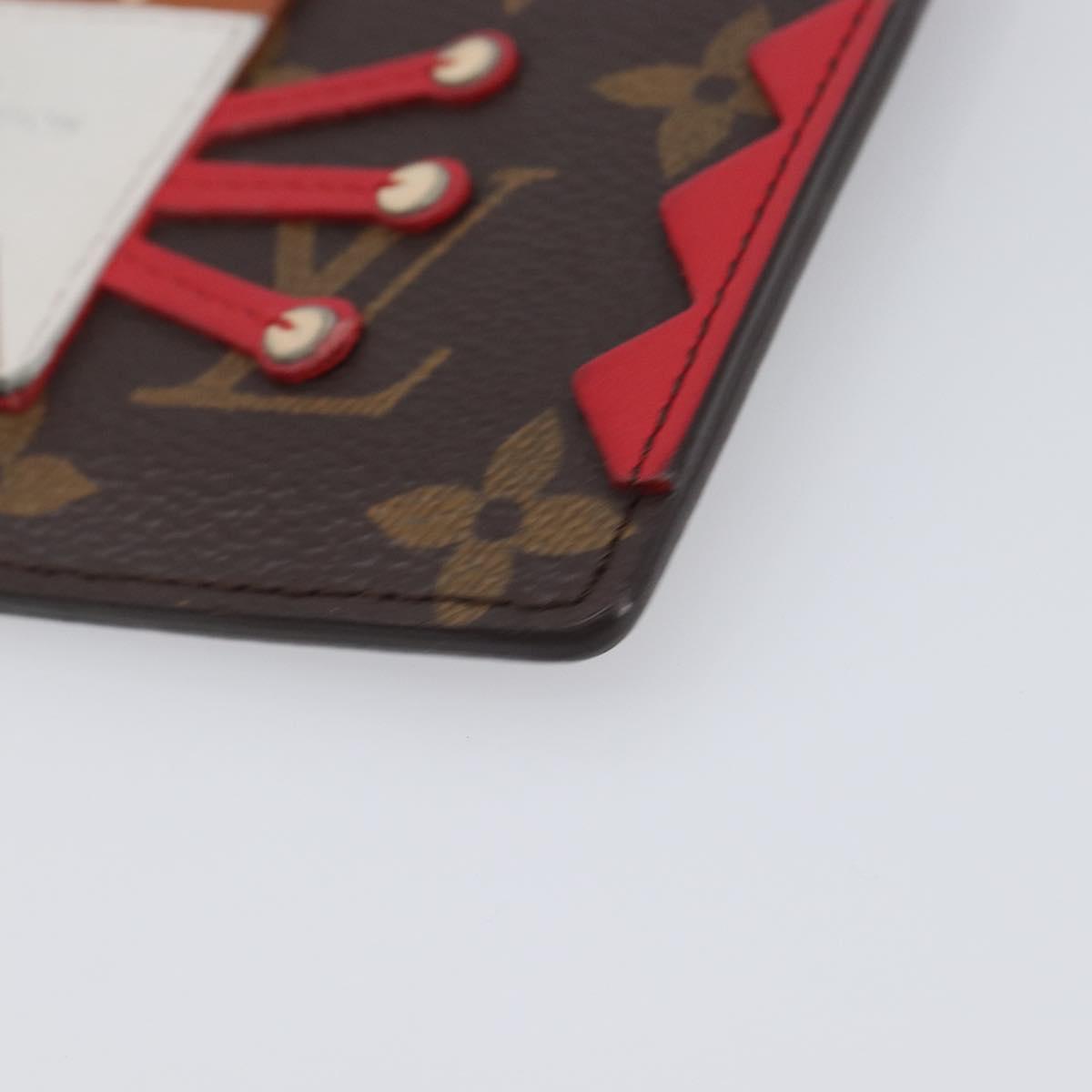 LOUIS VUITTON Monogram Pochette Cles Coin Purse Tribal Mask M60213 Auth 206347M