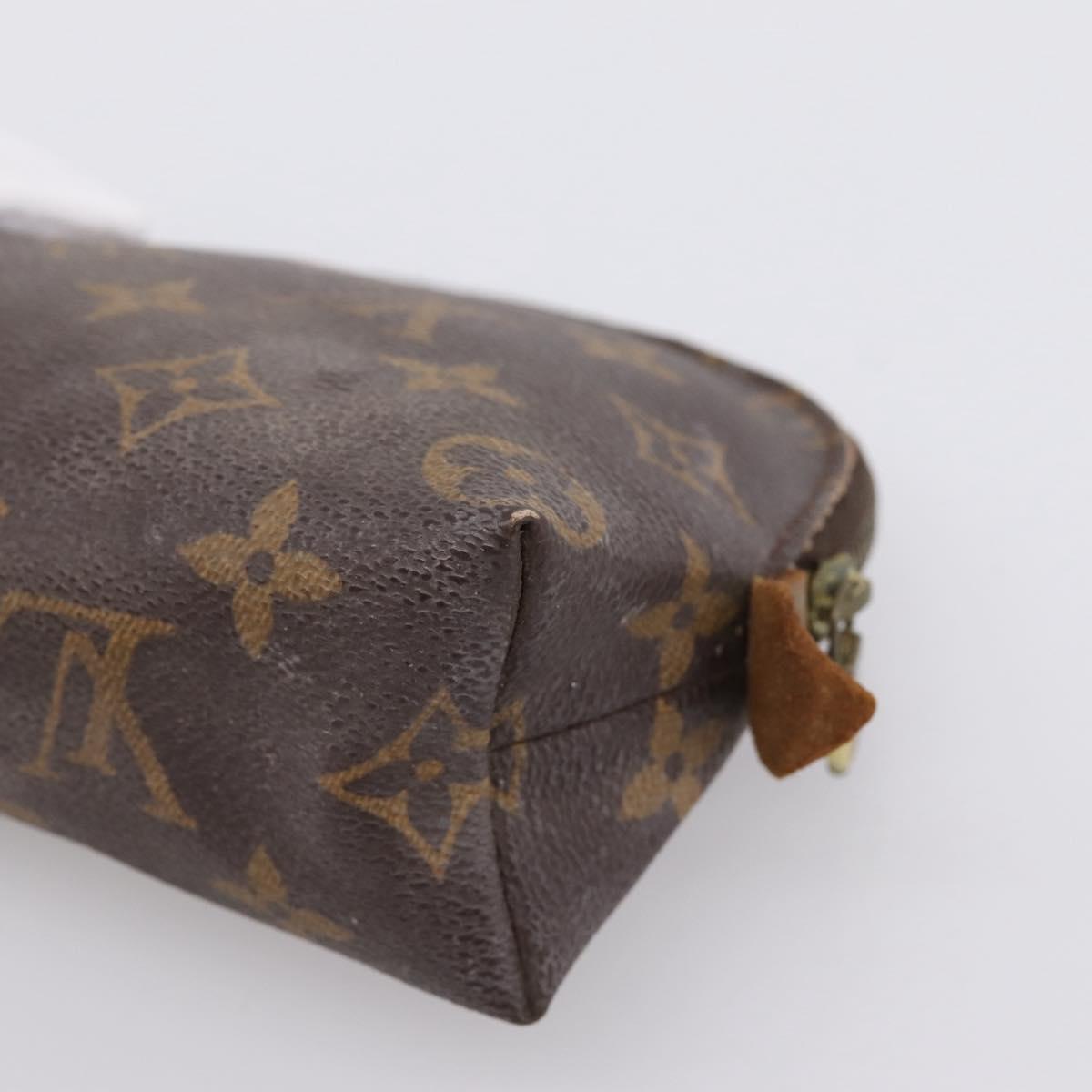 LOUIS VUITTON Monogram Pochette Cosmetic PM Pouch M43998 LV Auth 206348
