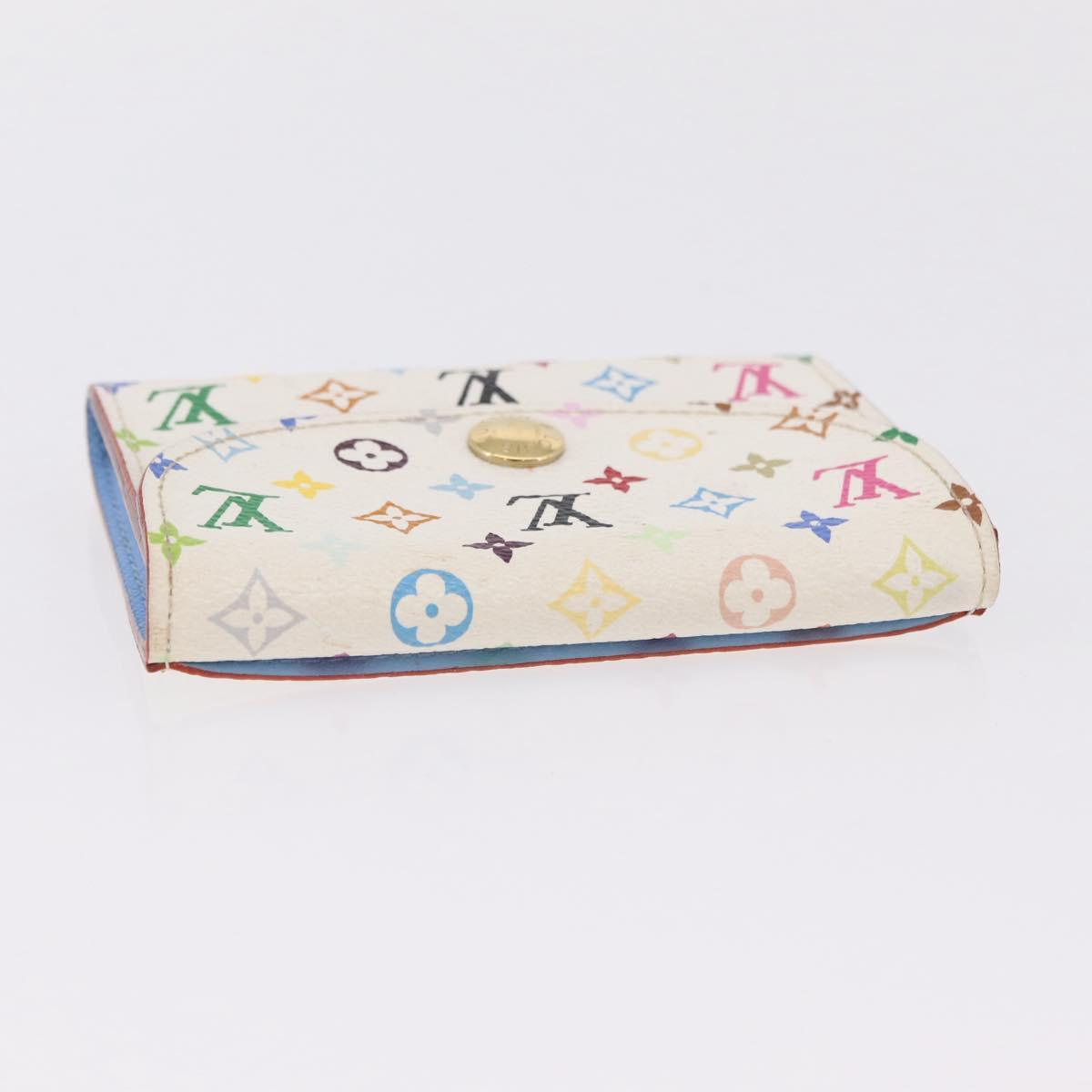 LOUIS VUITTON Monogram Multicolor Anvelop Cult De Vuitto White LV Auth 206351A