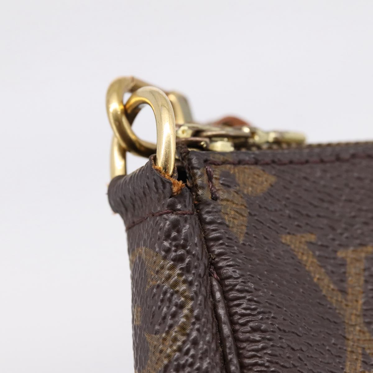 LOUIS VUITTON Monogram Pochette Accessoires Pouch M51980 LV Auth 206355