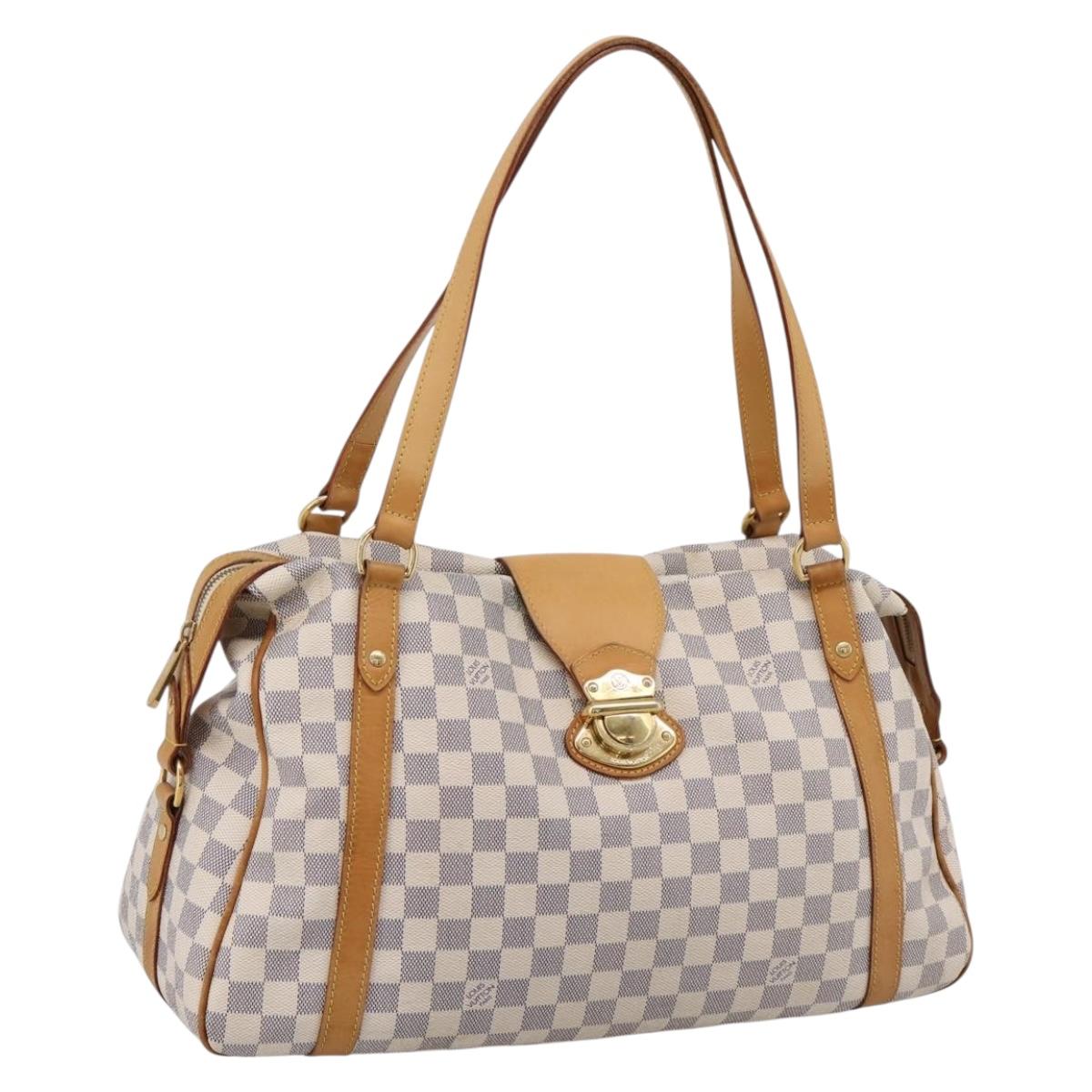 LOUIS VUITTON Damier Azur Stresa GM Tote Bag M51186 LV Auth 206362A