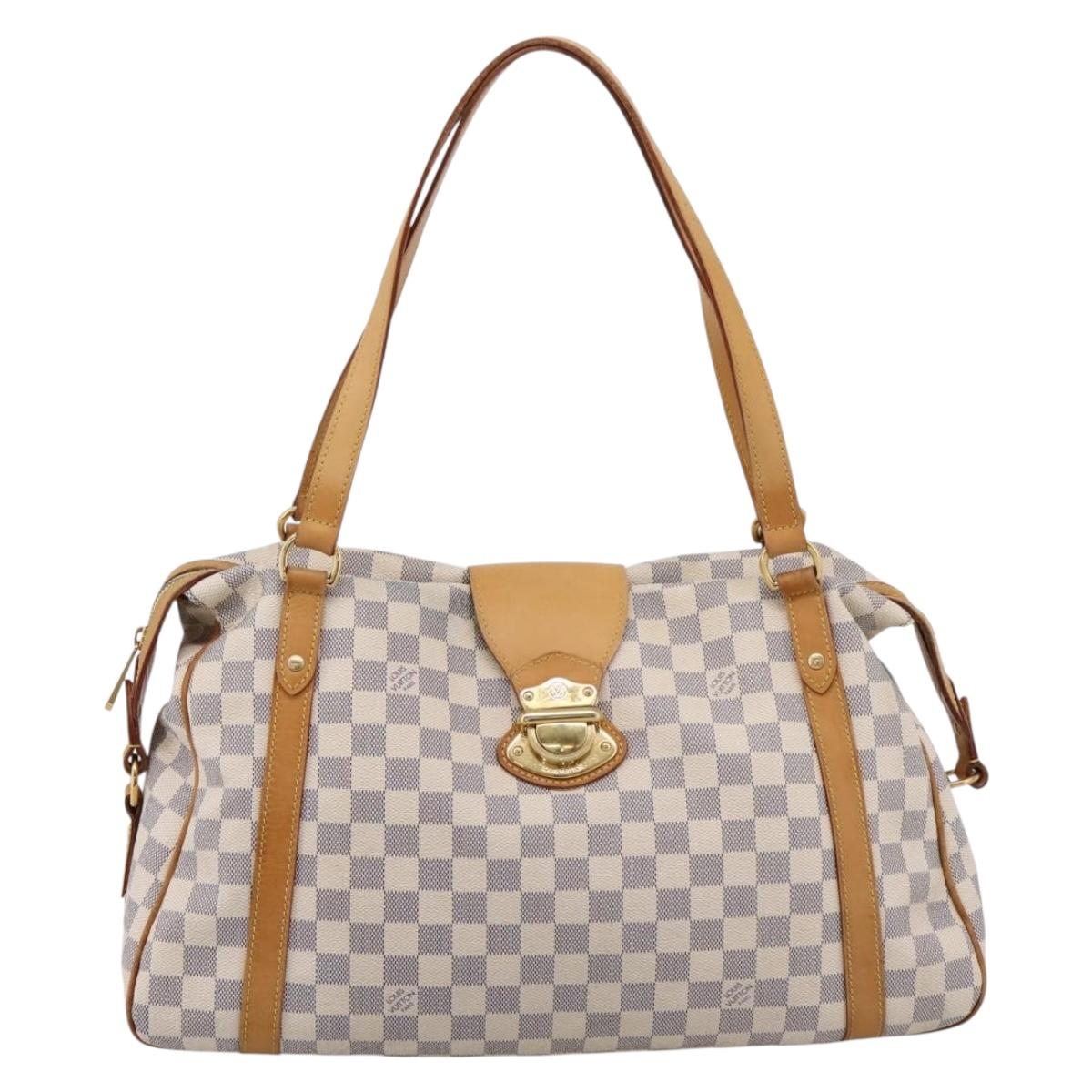 LOUIS VUITTON Damier Azur Stresa GM Tote Bag M51186 LV Auth 206362A