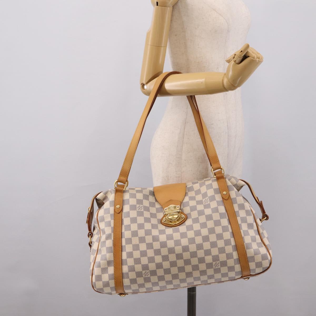 LOUIS VUITTON Damier Azur Stresa GM Tote Bag M51186 LV Auth 206362A