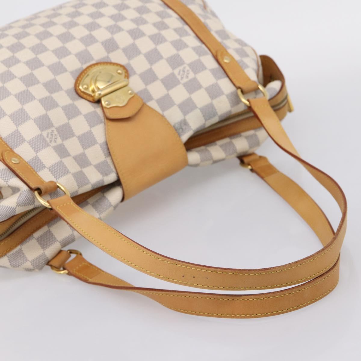 LOUIS VUITTON Damier Azur Stresa GM Tote Bag M51186 LV Auth 206362A