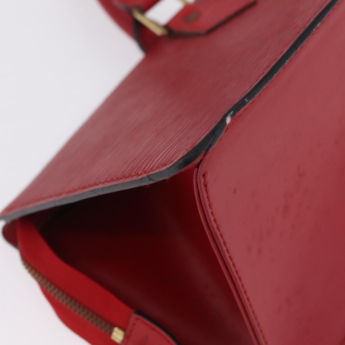 LOUIS VUITTON Epi Sac Triangle Hand Bag Red M52097 LV Auth 206372