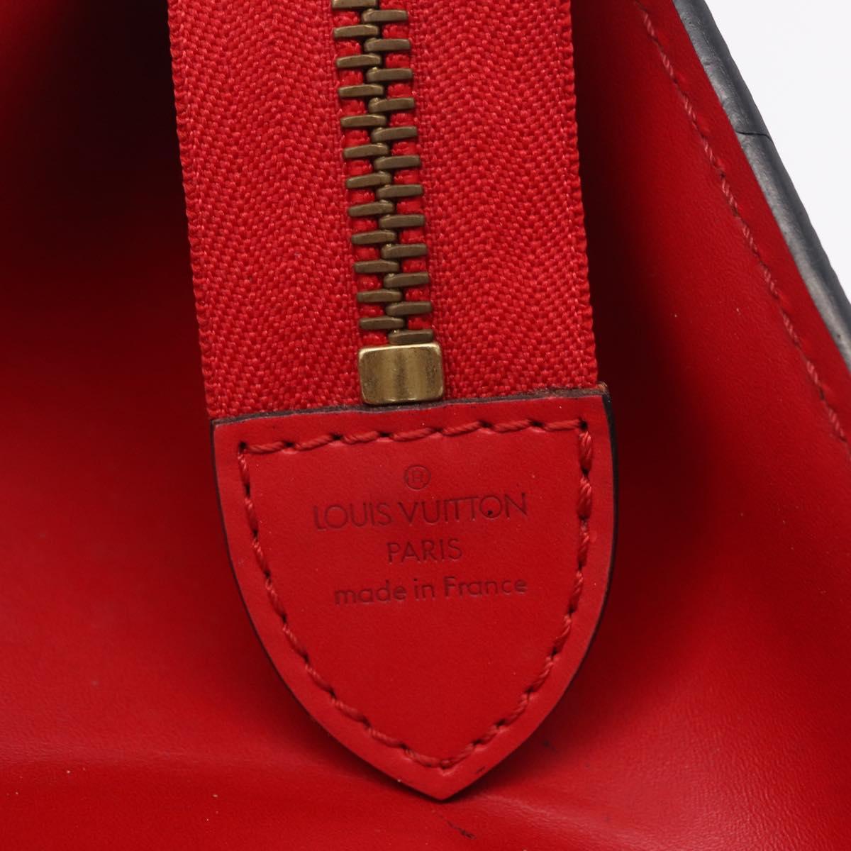 LOUIS VUITTON Epi Sac Triangle Hand Bag Red M52097 LV Auth 206372