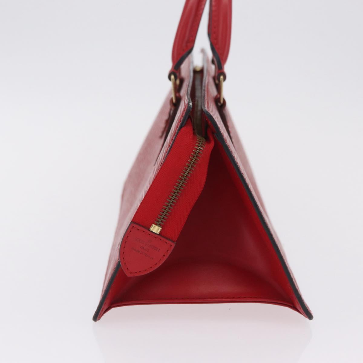 LOUIS VUITTON Epi Sac Triangle Hand Bag Red M52097 LV Auth 206372