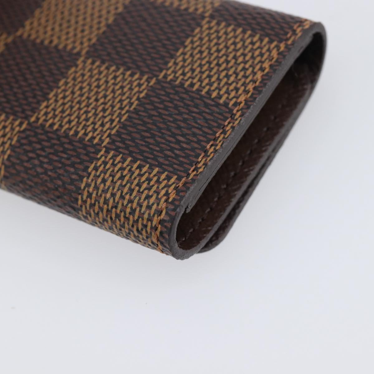 LOUIS VUITTON Damier Ebene Multicles 4 Key Case N62631 LV Auth 206376V