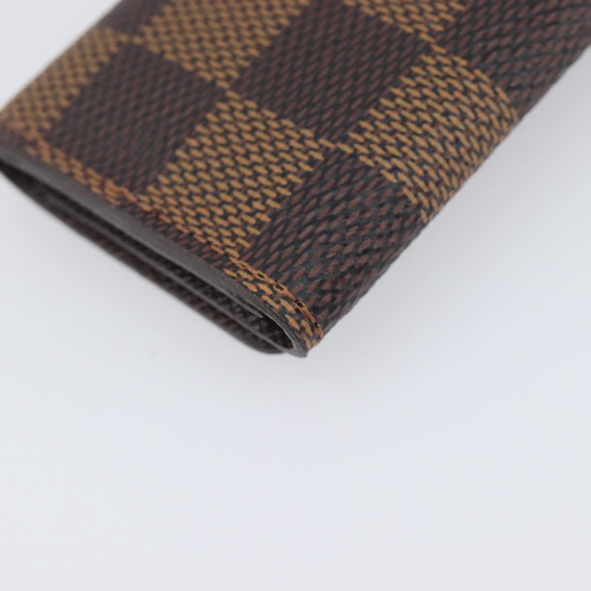 LOUIS VUITTON Damier Ebene Multicles 4 Key Case N62631 LV Auth 206376V