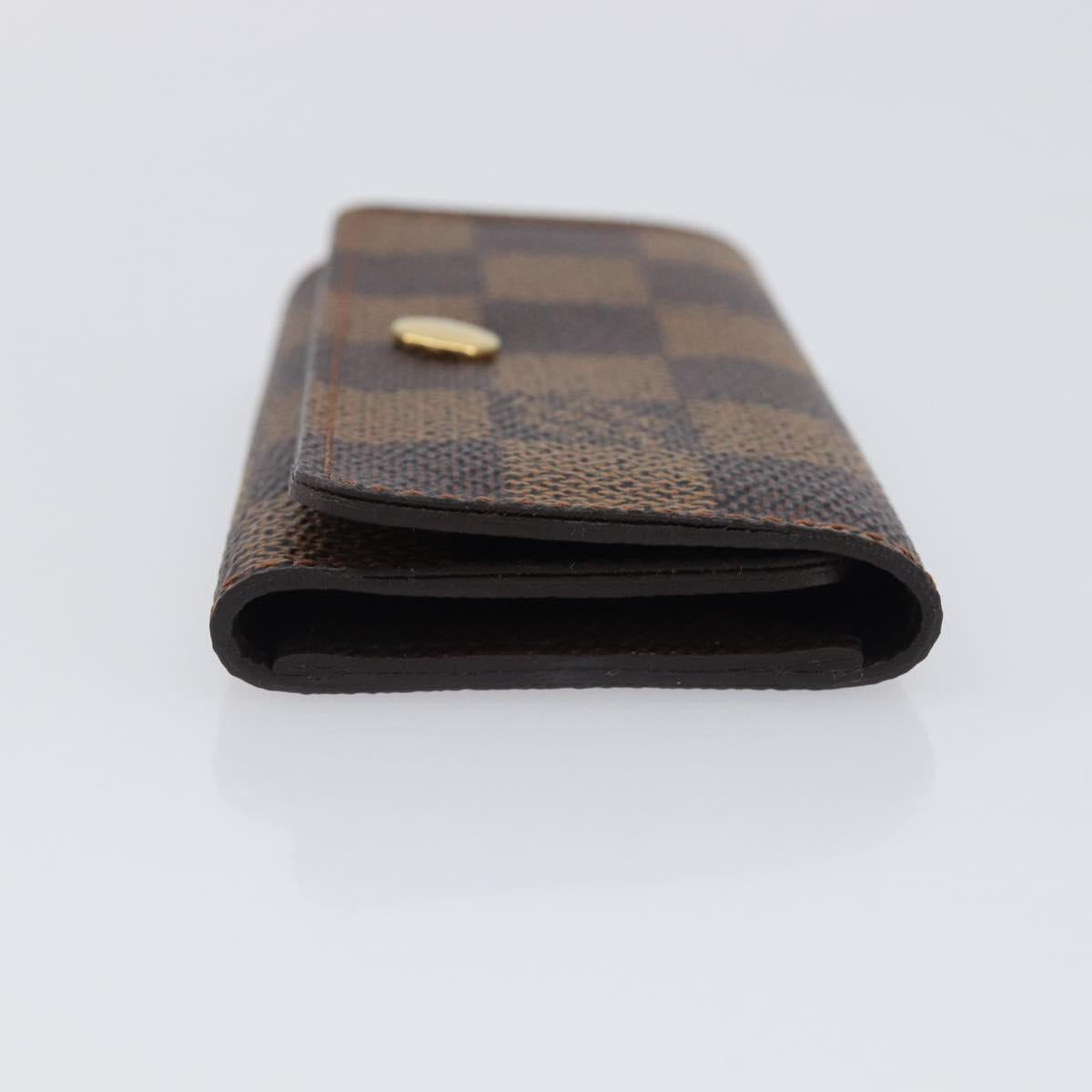 LOUIS VUITTON Damier Ebene Multicles 4 Key Case N62631 LV Auth 206376V