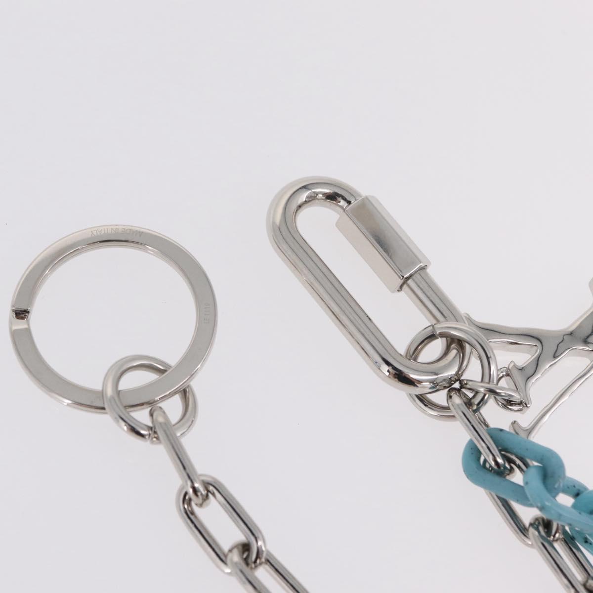 LOUIS VUITTON Key Chain LV Shape Charm metal Silver MP2619 LV Auth 206379M