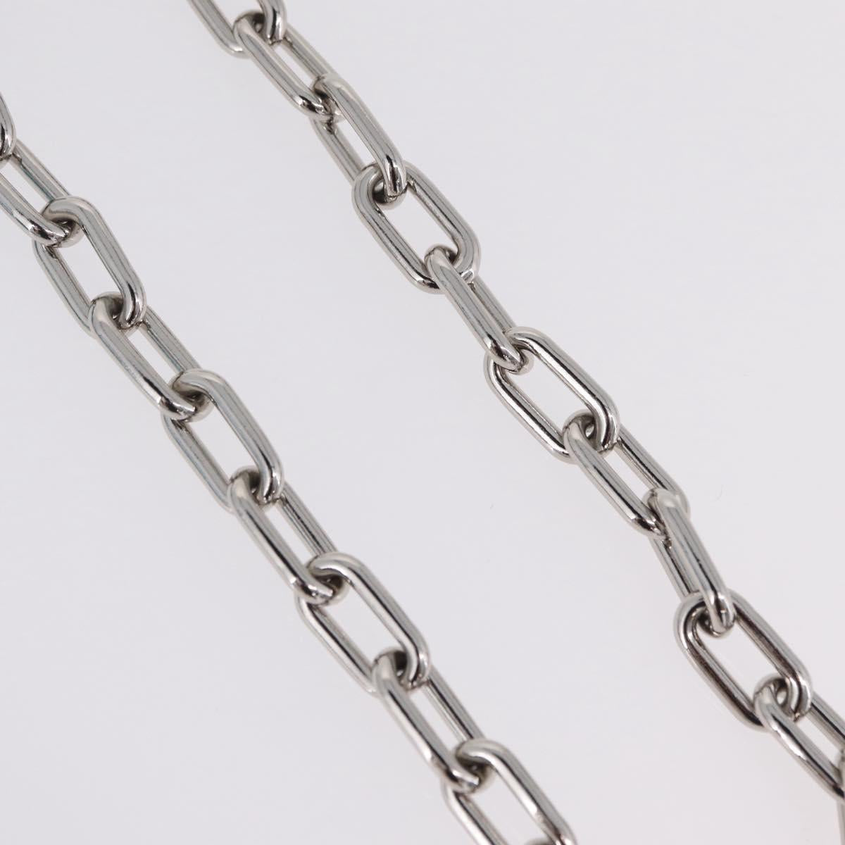 LOUIS VUITTON Key Chain LV Shape Charm metal Silver MP2619 LV Auth 206379M