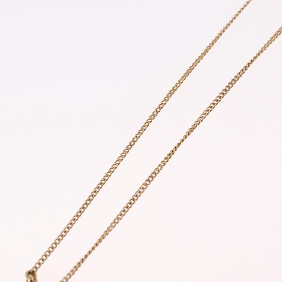 Christian Dior Necklace metal Gold Tone Auth 206380