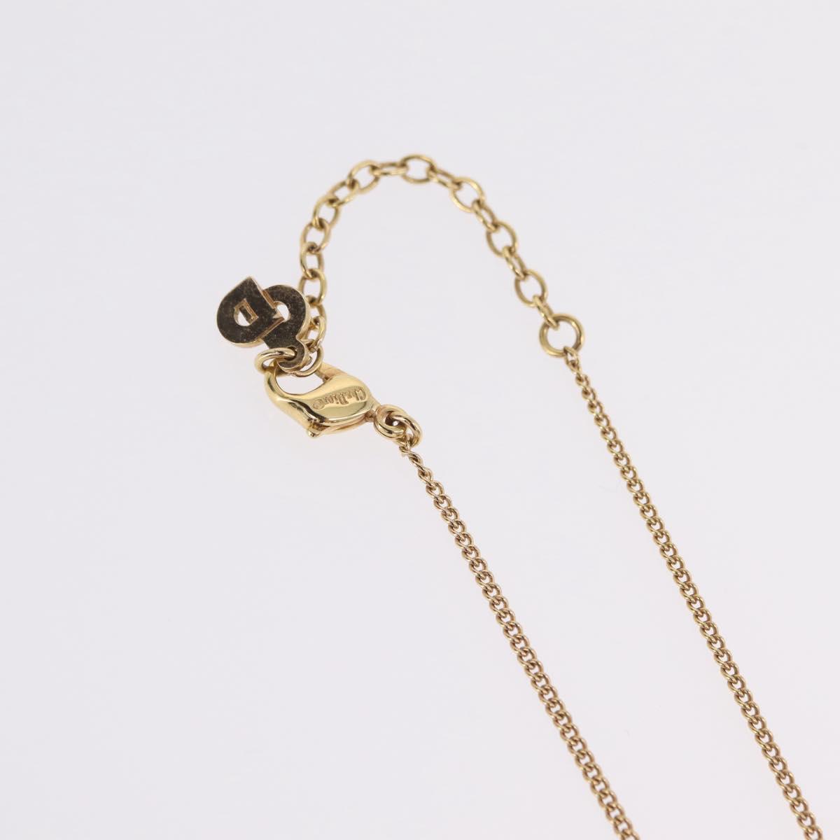 Christian Dior Necklace metal Gold Tone Auth 206380