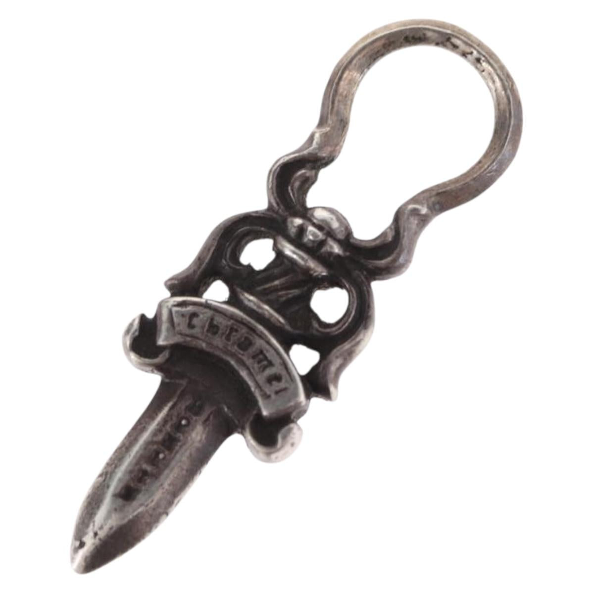 Chrome Hearts Dagger Pendant Top Ag925 Silver Auth 206382M