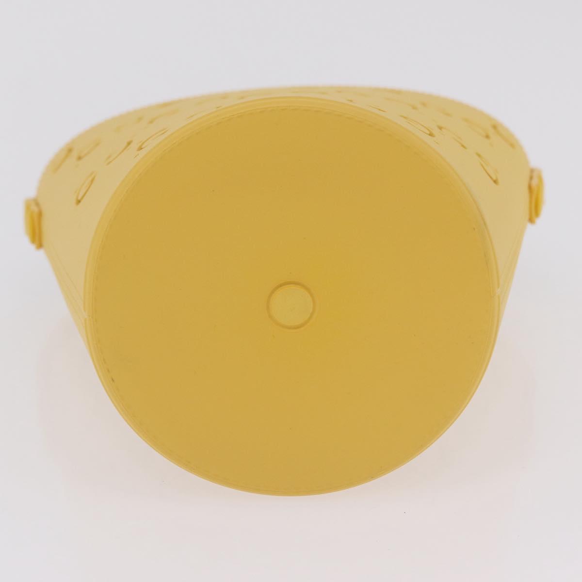 GUCCI Hand Bag Rubber Yellow 723051 Auth 206393M