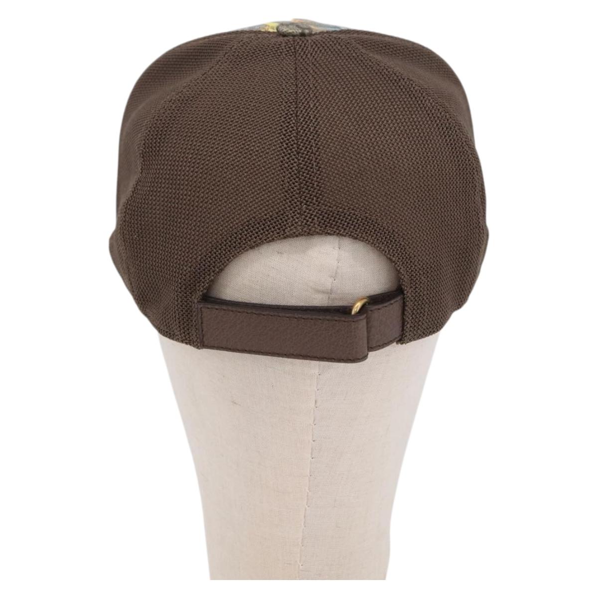 GUCCI GG Supreme GUCCIxDisney Cap PVC L Beige 648843 Auth 206396M