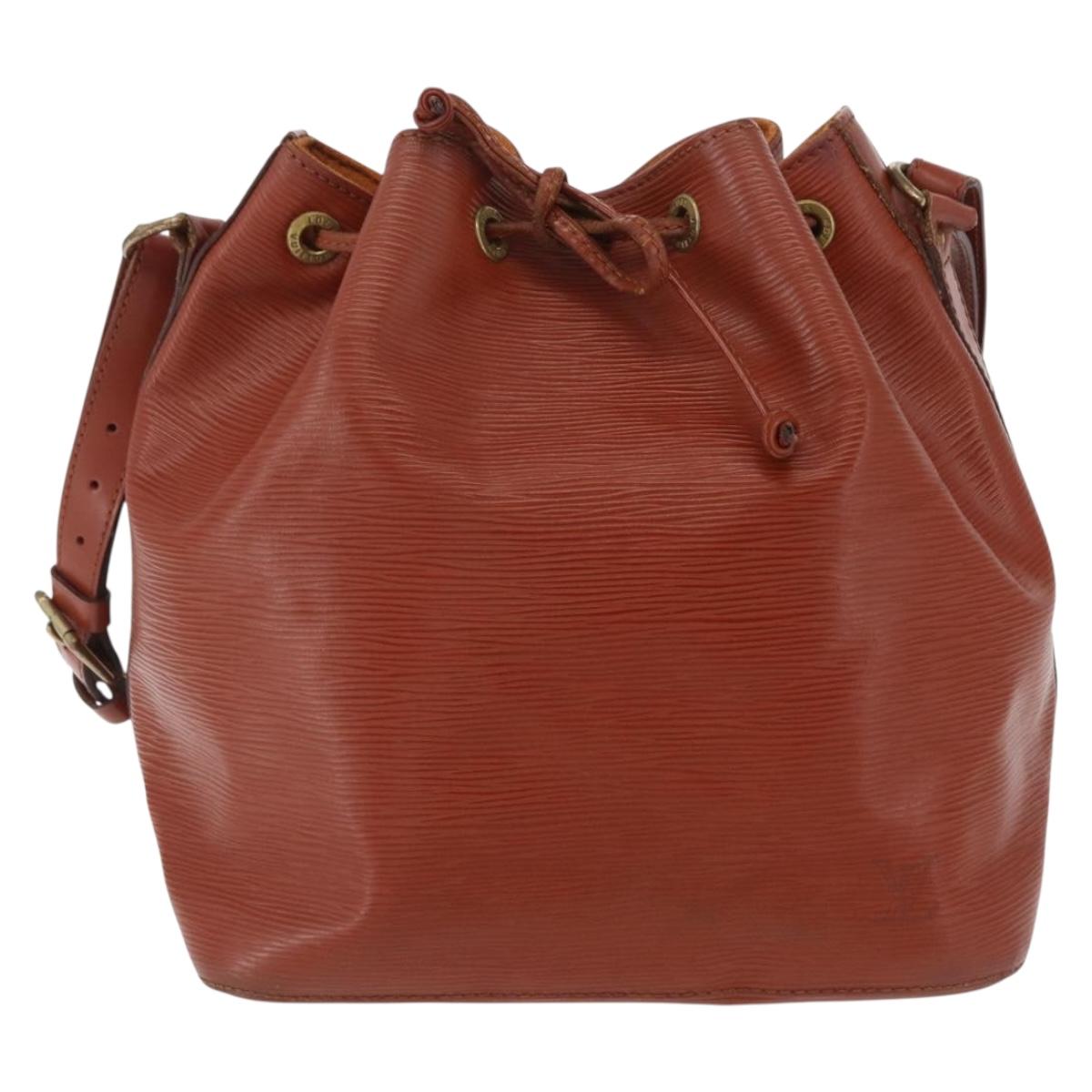 LOUIS VUITTON Epi Petit Noe Shoulder Bag Brown M44103 LV Auth 206410