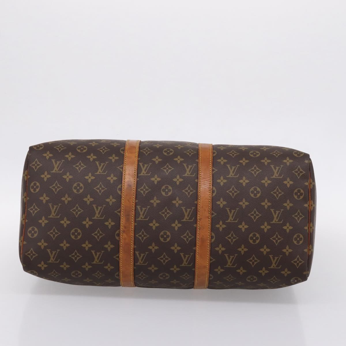 LOUIS VUITTON Monogram Keepall 50 Boston Bag M41426 LV Auth 206421
