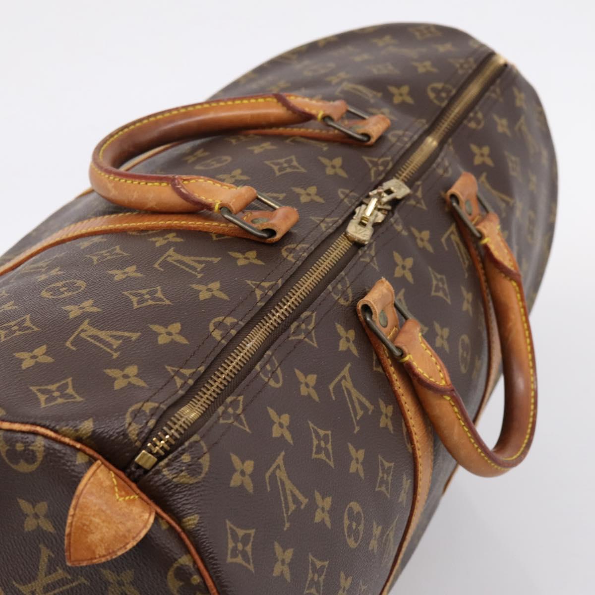 LOUIS VUITTON Monogram Keepall 50 Boston Bag M41426 LV Auth 206421