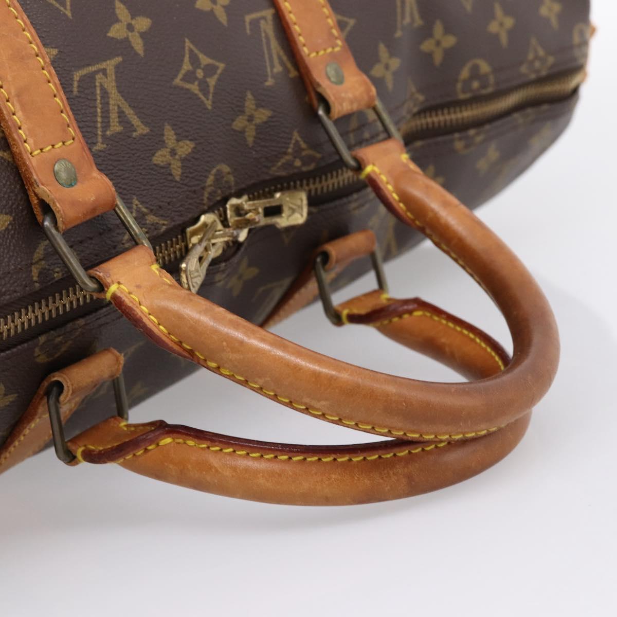 LOUIS VUITTON Monogram Keepall 50 Boston Bag M41426 LV Auth 206421