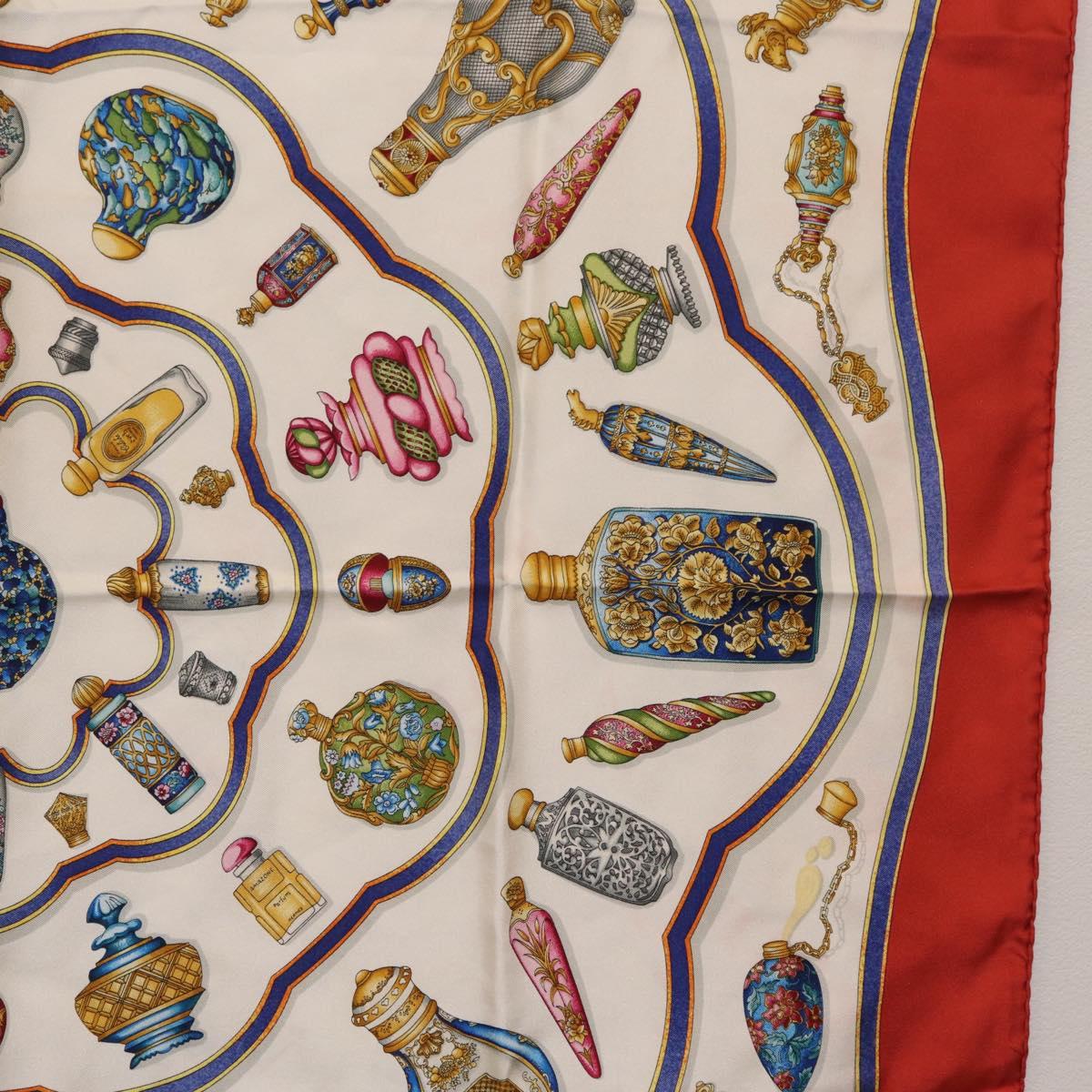 HERMES Carre 90 Scarf hPourvu qu'on ait l'ivresseh Silk Red Auth 206430