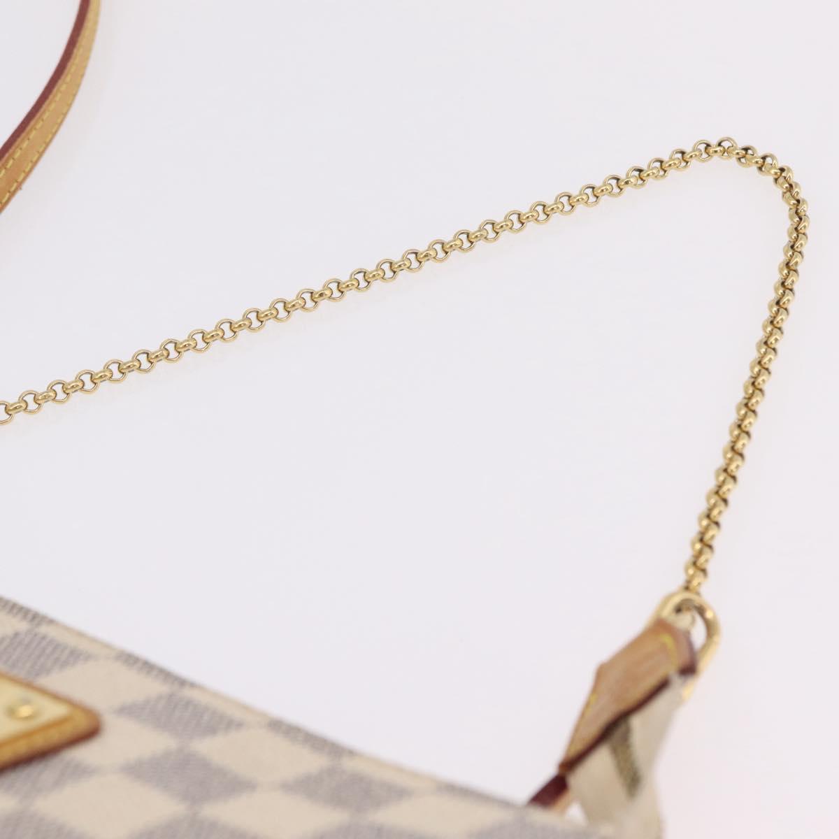 LOUIS VUITTON Damier Azur Eva Shoulder Bag 2way N55214 LV Auth 206436A