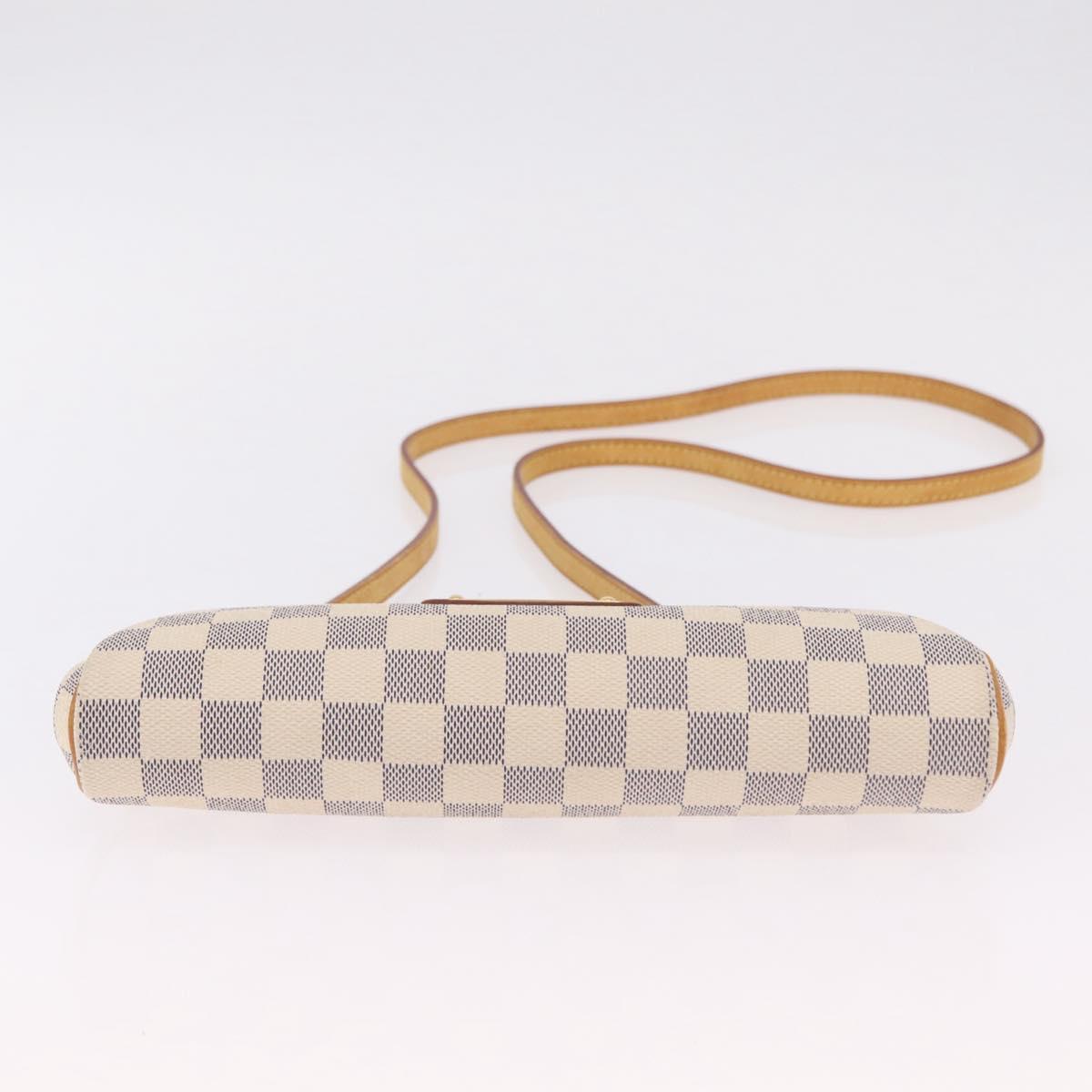 LOUIS VUITTON Damier Azur Eva Shoulder Bag 2way N55214 LV Auth 206436A